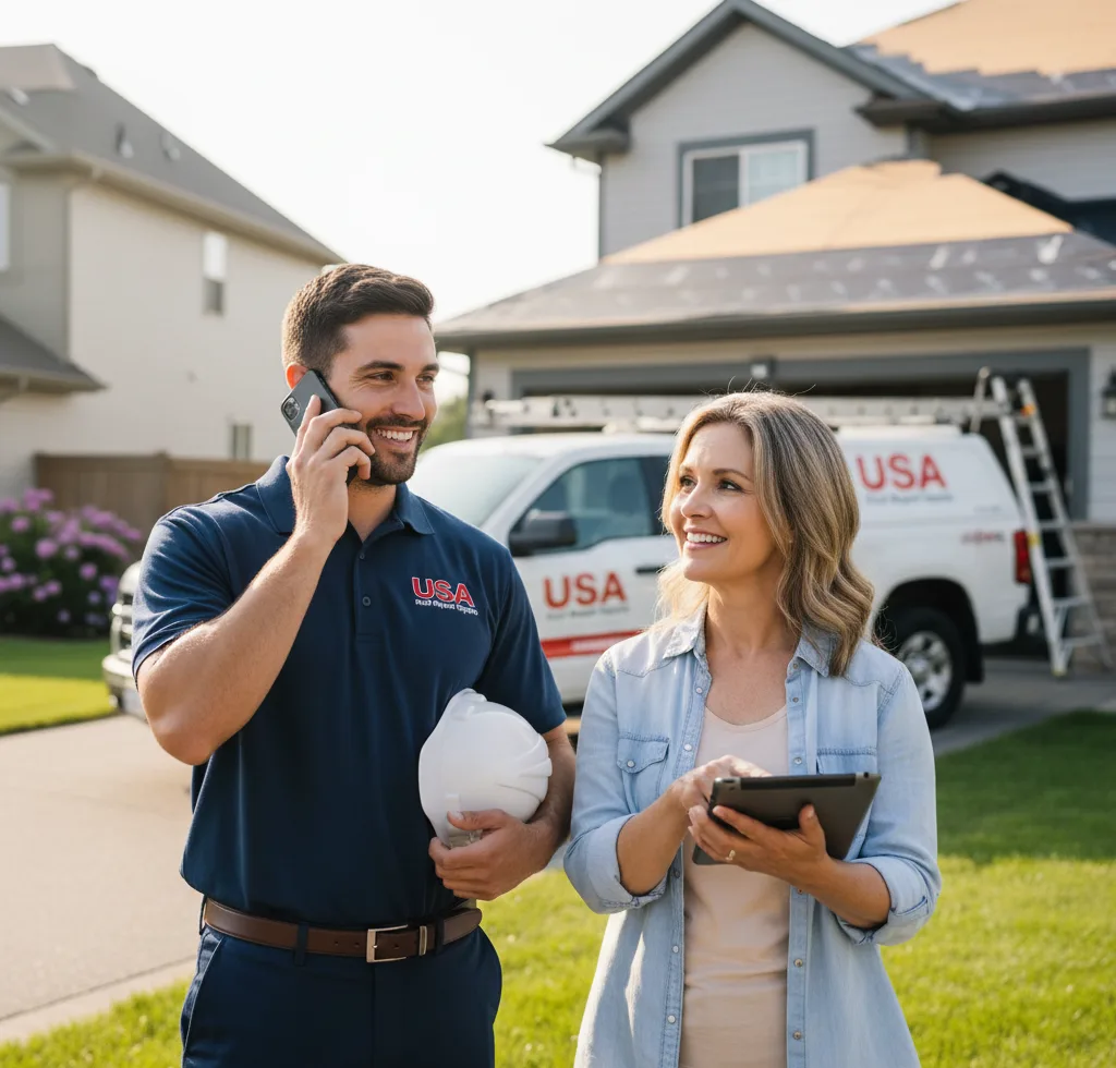 USA Roof Repair Experts customer support in Watertown